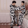 Couple Wear Flannel Fleece Romper With Hood